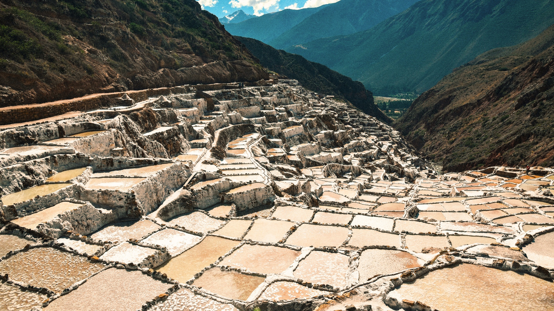 Salt mines of Maras at Cusco, Peru