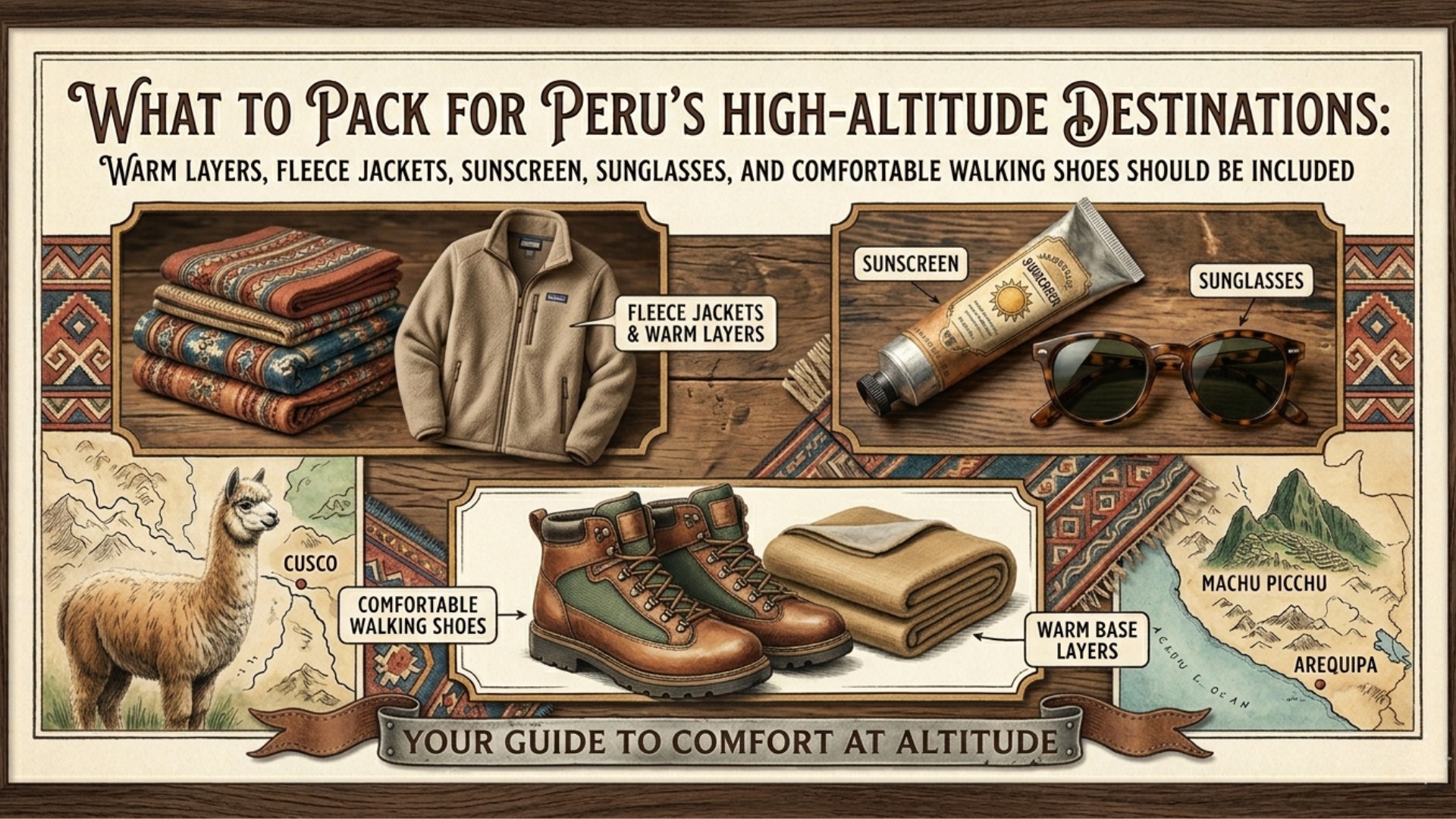 What to Pack for Peru's High-Altitude Destinations