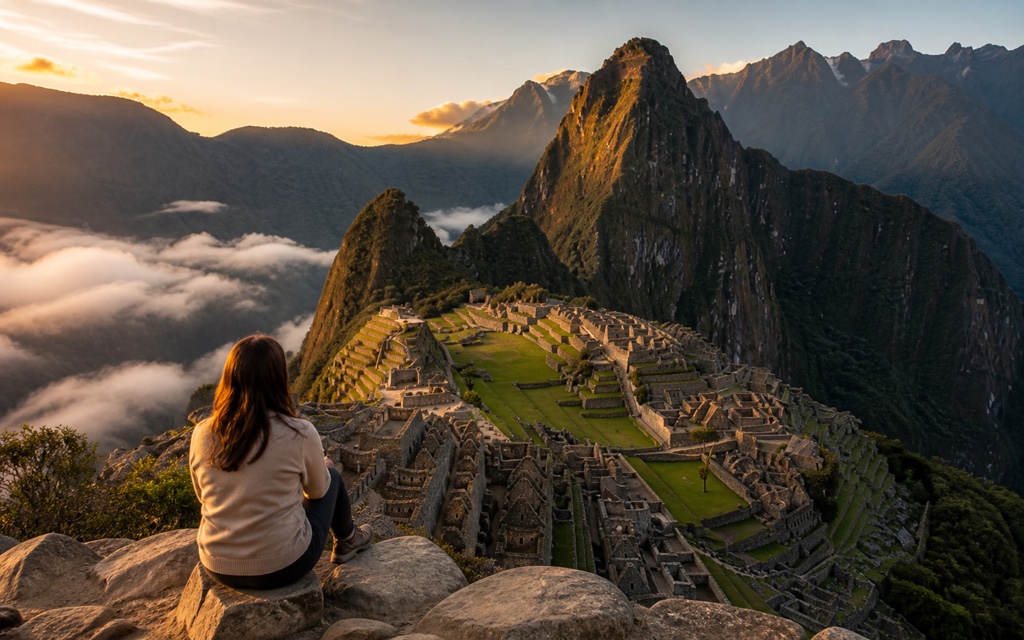 Machu Picchu at sunrise